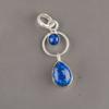 Pierre Gemme Lapis Lazuli Naturel Bijoux en Argent Sterling 925 Pendentif Fait Main 1,80" PP-10-21
