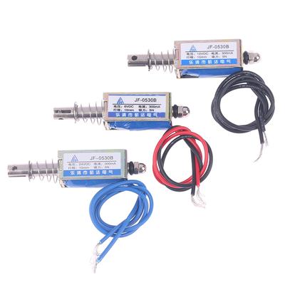 1Pc Jf-0530B Dc 6/12/24V Push&Pull Tipo Eletroímã Mantendo Força 5N Solenóide