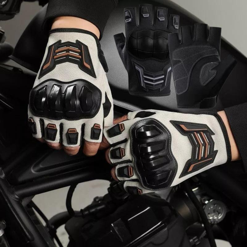Half Finger Cycling Riding Gloves for Men Waterproof Breathable Protective Anti-Slip Gloves for Outdoor Sports Camping