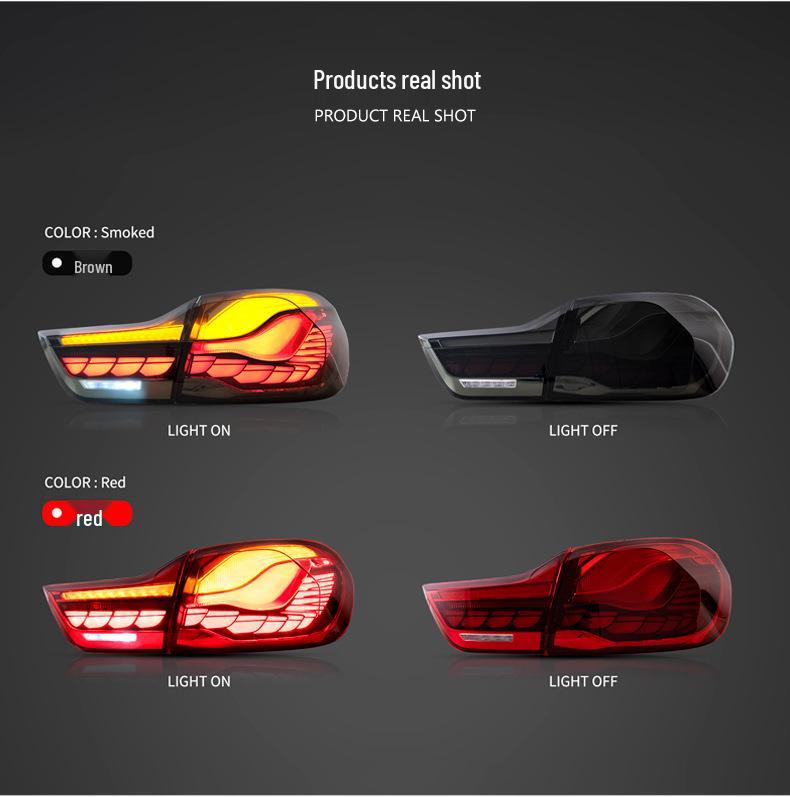 BMW 4 Series M4 Dragon Scale LED Tail Lights with Flowing Turn Signals (2014-2020)