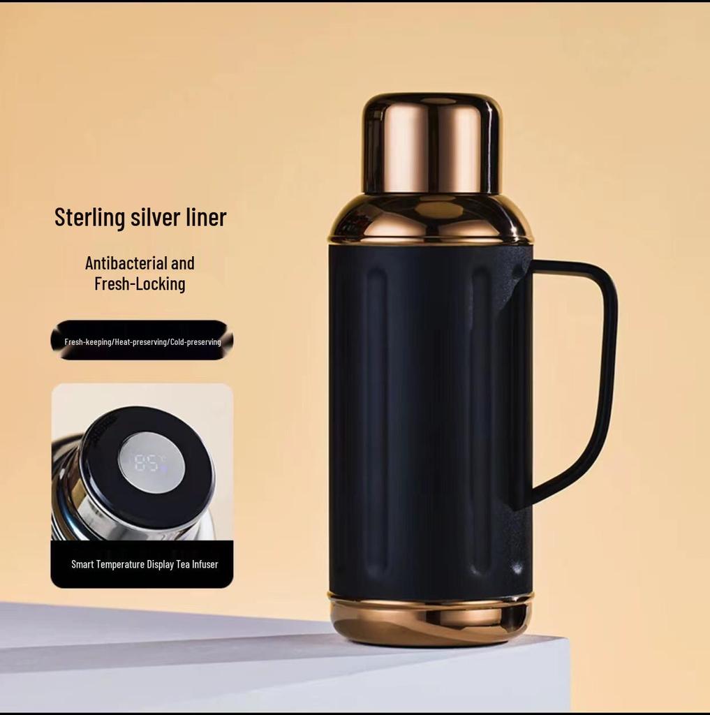 Golden Era Portable Large Capacity Thermos Flask with Stainless Steel Inner Liner