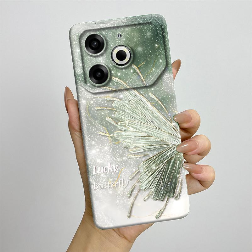 Per Tecno Pova 6 Neo Custodia POVA6NEO Silicone TPU Morbida Custodia per Telefono Verniciata Stampata Antiurto Protettiva Cover Posteriore