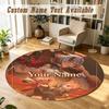 Honkai Star Rail Personalized Round Rug Support Custom Name, Soft Home Decor Mat