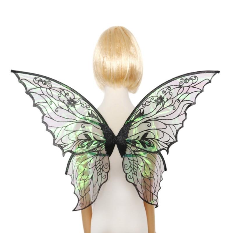 Performances Butterfly Fairies Angel Wing Funny Dress Up Butterfly Wing Sparkles Costumes Halloween Cosplays Wing Props