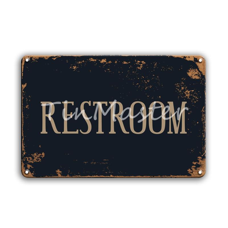 WARNING SASQUATCH Metall-Wandkunst-Blechschild im Vintage-Stil, Willkommensregeln, Poster, Schilder, Bauernhaus-Heimdekoration, Toiletten-Türschilder