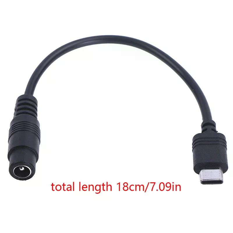 DC Typ-C Buchse auf 5.5*2.1 Buchse Kabel 5521 Stromanschluss DC Stromanschluss 5.5x2.1 Adapter USB Typ C Konverter