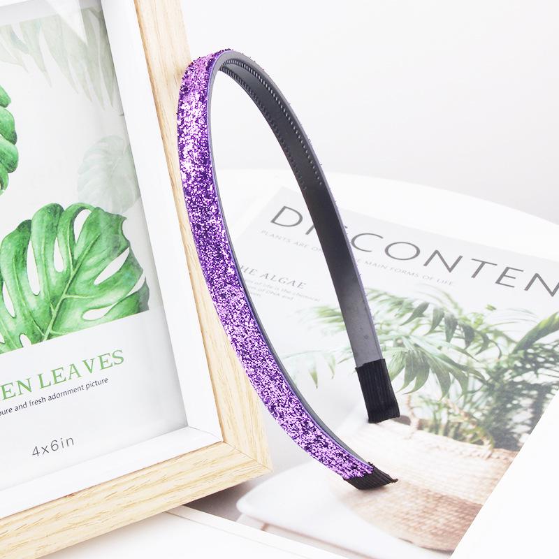 Children's Non-slip Glitter Sequin Fabric Headband - Handmade DIY Hair Accessory