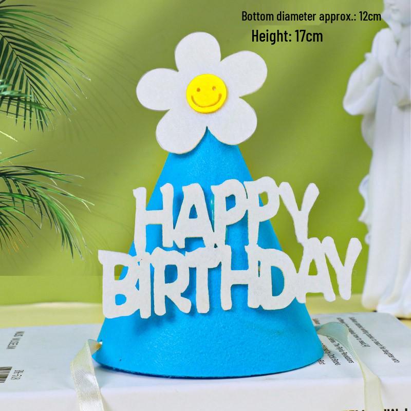 Korean Baby Bow Birthday Hat for 1-Year-Olds - Cake Decoration Accessory