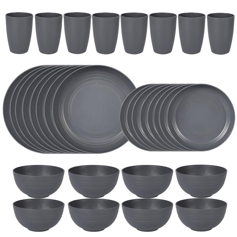 Набор столовой посуды из пшеничной соломы