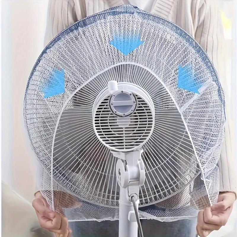 1pc Classic Adjustable Fan Dust Cover with Finger Protection - Washable Mesh Guard for Home & Office Fans, No Electricity or Battery Needed