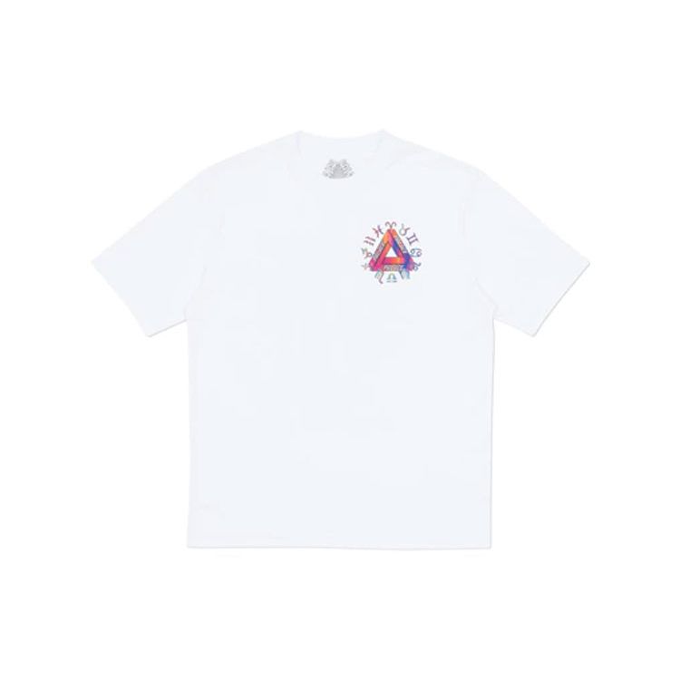 Palace Zodiac Print Short Sleeve T-Shirt Unisex Tops White P12TS038