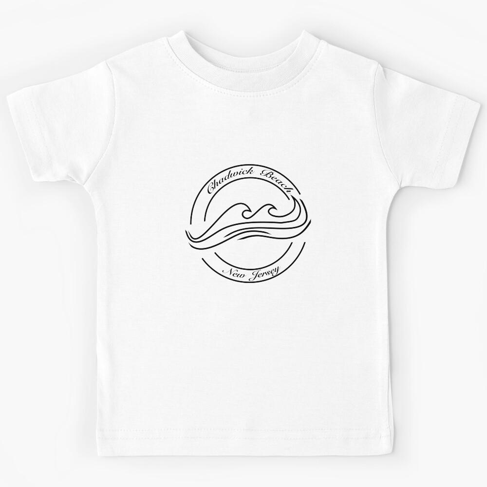 Chadwick Beach Wave Circle - Black Kids T-Shirt 120