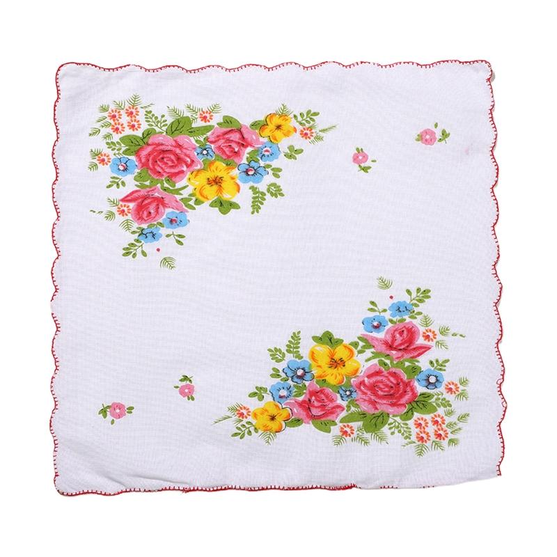 Pocket Handkerchiefs Toddler Face Towels 100% Cotton for Kids Girls Daily Use