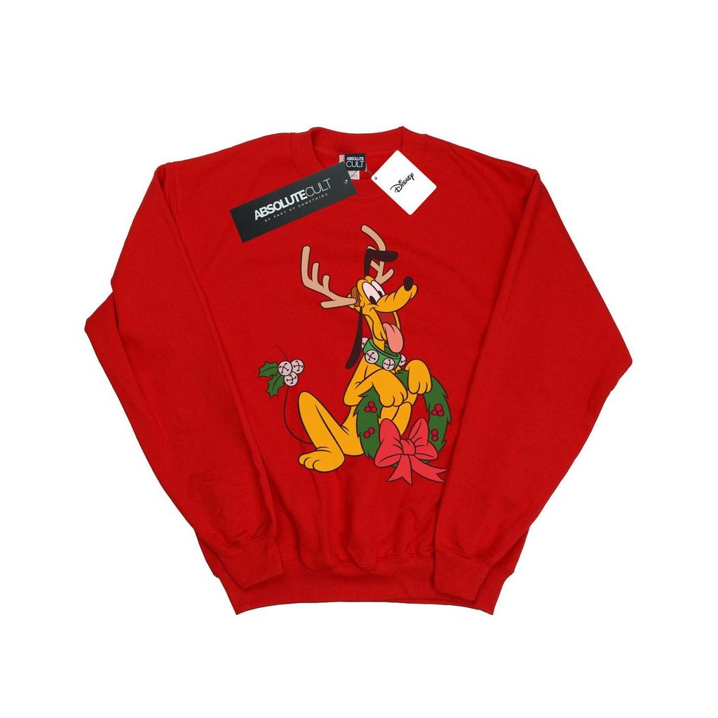 Disney Boys Pluto Christmas Reindeer Sweatshirt