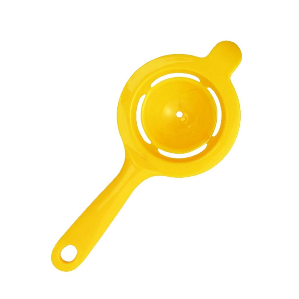 

Long Handle Egg White Separator Egg Yolk Strainer Kitchen Tool for Egg Separation Durable and Easy to Clean One Size жовтий