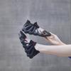 ins mesh breathable socks shoes women's 2025 summer new Korean version flying woven Xiaolongbao running casual shoes 450-11