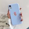 Cute dinosaur Liquid Silicone Phone Case for iphone 13 12 11 Pro Max XR XS X Soft Candy Cover for iPhone 6 6S 7 8 Plus Cases