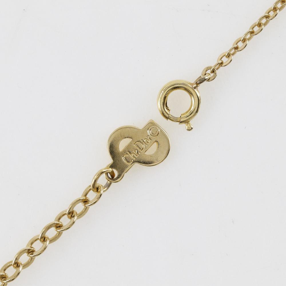 Dior CD Necklace Plated Gold 4.8g Women Used