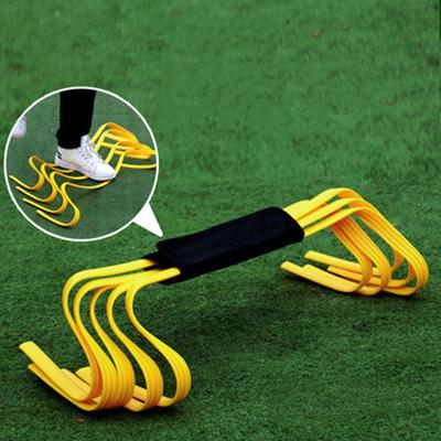 Mini ostacoli da calcio Attrezzatura portatile per allenamento della velocità Attrezzatura da calcio Ostacoli per l'agilità staccabili Scala Attrezzatura per la sicurezza sportiva