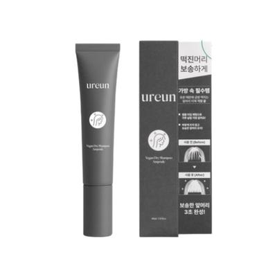 Ureun Vegan sausas šampūnas ampulė 40ml – Aliejų sugerianti galvos odos gaiva, sertifikuotas veganiškas, greita plaukų priežiūra be pudros