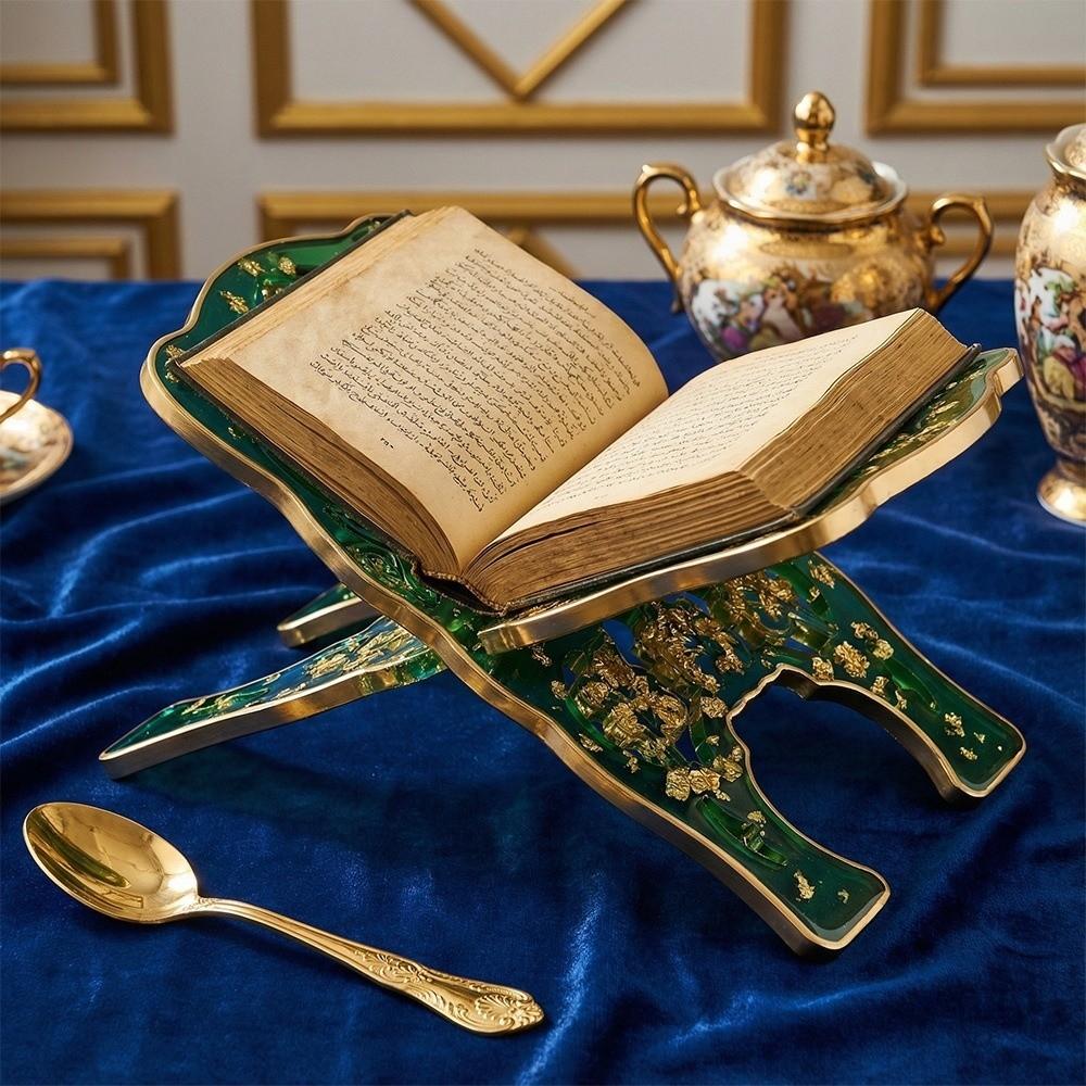 Unique Design Epoxy Resin Mold DIY Tool Reading Rack New Book Holder Mold Desk Decoration