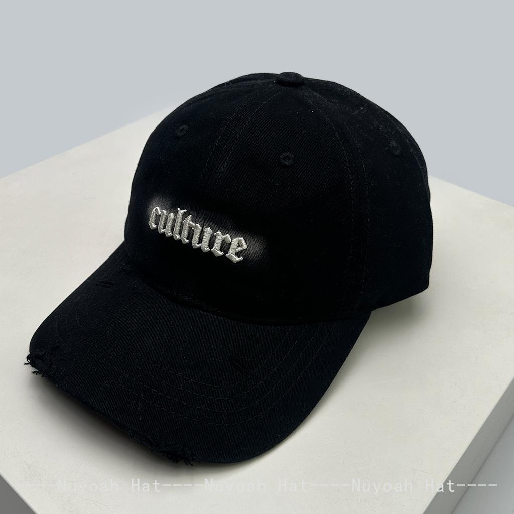 Sunshade Simple Versatile Broken Style New Men Women Casual Peaked Caps Fashion Korean Embroidered Letters Baseball Hats ins