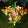 Outdoor Solar Orchid Lights LED landscape Lamp Waterproof Lawn Lamp for Villa Aisle Corridor Garden Holiday Christmas Decoration