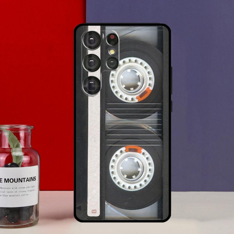 Retro Cassette Tape Vintage Funda Case For Samsung Galaxy S25 Ultra S9 S10 S20 S22 Plus S21 FE S23 S24 Ultra Phone Cover