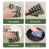 Striped Thick Dishcloths: Home Cleaning & Kitchen Scouring Pad Set