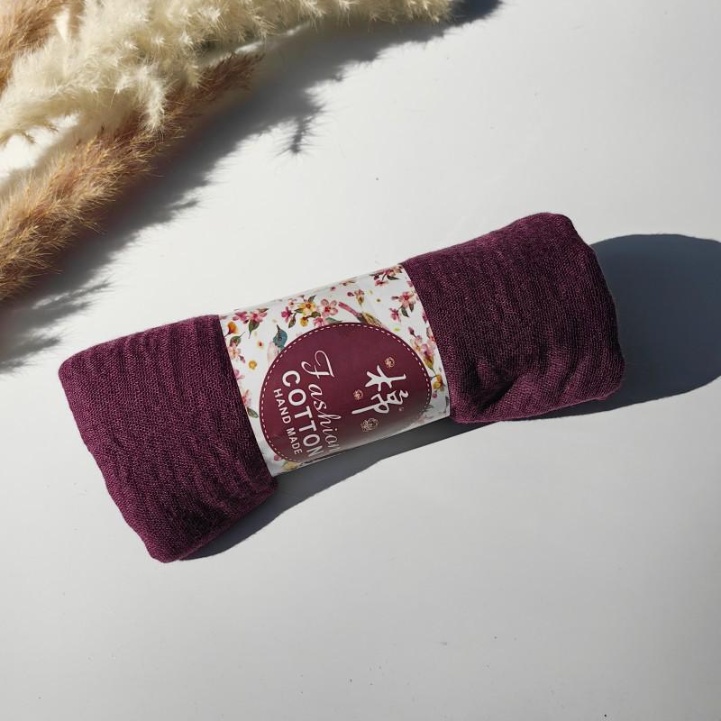 Silk Tassel Headscarf: Cross-border Crinkled Rayon Cotton Linen Scarf