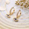 Evil Eyes Pendant Hoop Earring for Women New Fashion Huggies Party Jewelry Gifts Wholesale