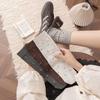 Soft Little Floral Socks for Autumn and Winter, Mid-length Children's Socks That Are Versatile and Elegant, Pile-up Socks, and Long Socks.