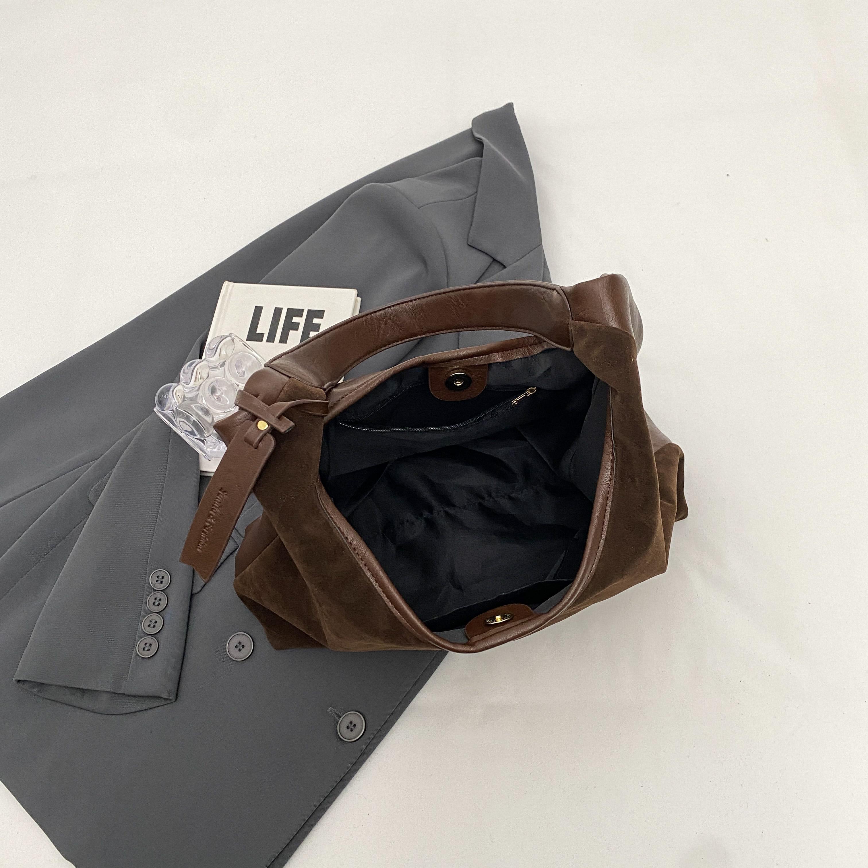 Повседневная сумка-тоут в стиле ретро для женщин в корейском стиле — фото 7