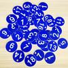 Set di 100 etichette rotonde con numeri identificativi per porte, per portachiavi, numeri colorati da 1 a 100.