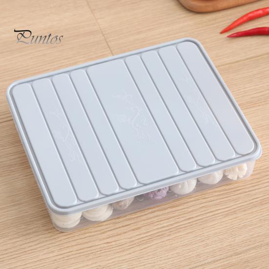 Cutie de depozitare găluște Organizator frigider de capacitate mare Cutie transparentă de depozitare a alimentelor pentru bucătărie de acasă