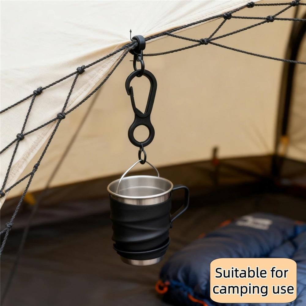30Pcs Mini Plastic Quick Release Clips, Lightweight Tent Hanging Hooks For Camping Canopy Lantern Key Gear Outdoor Accessories
