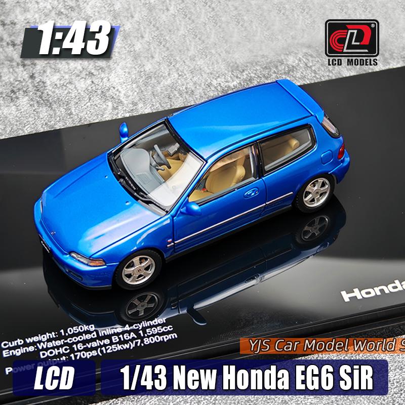 LCD CLD Diecast Model 1/43 New Honda EG6 SiR (SiRII) Alloy Car Model Static Display Collection Holiday Gift