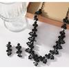 Gioielli: Set di Gioielli Completo con Collana, Orecchini, Bracciale, Anello Super Scintillante con Frange di Diamanti Set di Gioielli da Sposa