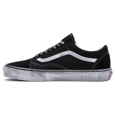 Old Skool Serie Langlebige Rutschfeste Low-Top Skateschuhe Unisex Sneaker Schwarz VN0007NTMCG