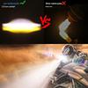 Cross-border LED Spotlight for Cars & Motorcycles: Yellow/White, High/Low Beam, External Light for Electric and Modified Vehicles