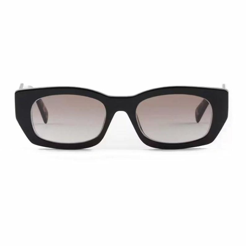 Prada Temple Pattern - Rectangular Sunglasses Women's Tortoiseshell