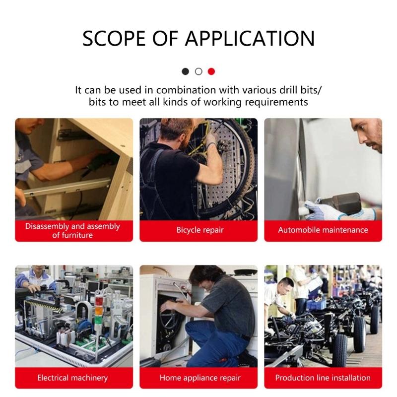 Hexagonal Bit Holders Set Magnetic SelfLocking Connecting Rod Corrosion Resistant Steel For Precise Work 3pcs/set