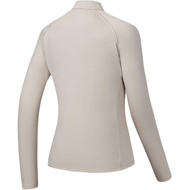 Anta Outdoor Series Solid Color Soft Breathable Versatile Long Sleeve Knit Top Women Tops 162546406N-4