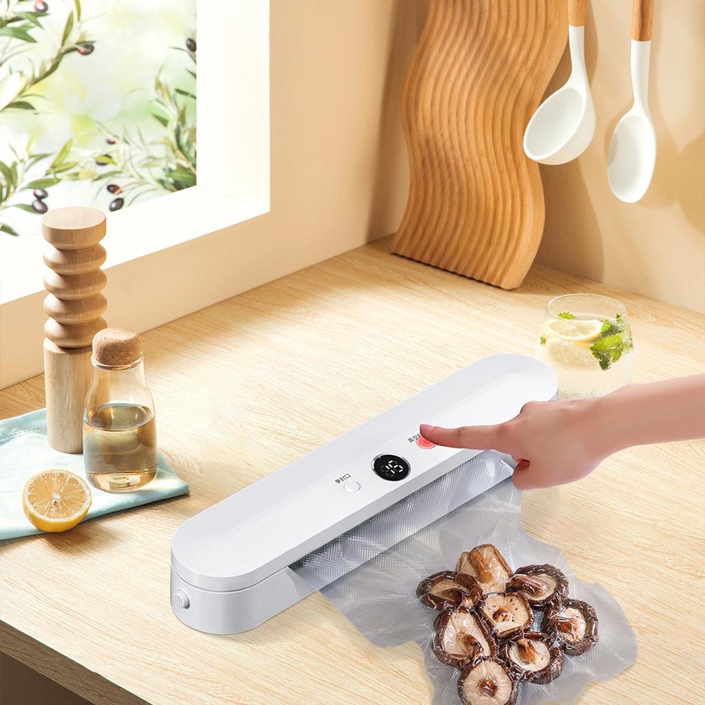 Automatic Vacuum Sealer Machine Food Sealing System with Digital Display and One-Touch Operation for Home Kitchen and Food Storage
