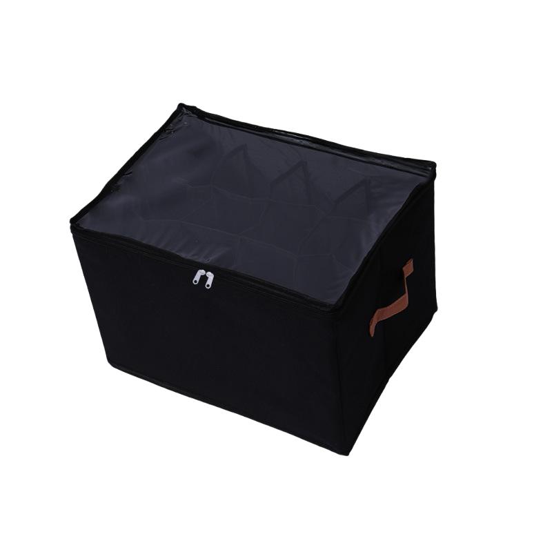 

1PC Foldable Shoe Organizer with Lid, Dustproof Oxford Fabric Storage Box for Shoes Clothes Accessories, Home Closet Organizatio чёрный