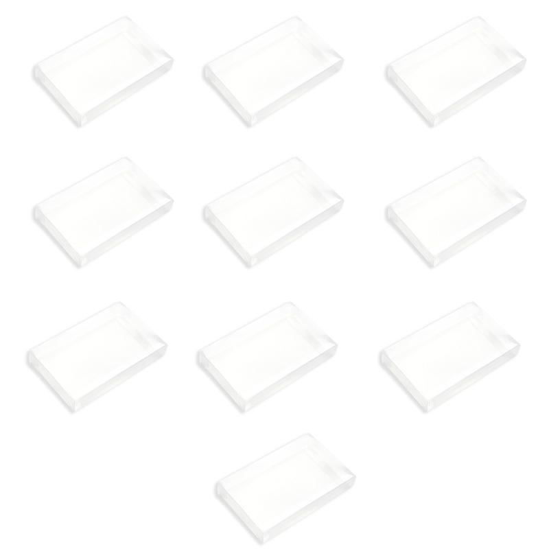 

10PCS Video Game Cartridge Protectors Cover for SNES Game Dust-resistant Clear PET Cartridge Display Storage Case Sleeve 1