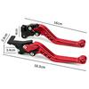 CNC 6 Position Adjustable Motorcycle Brake Clutch Levers,Short Aluminum Alloy Handlebar Lever Scooter Motorbike Mod Parts