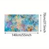 Women's Quick-Dry Absorbent Swim Towel, Rectangular Colorful Floral Beach & Pool Bath Towel