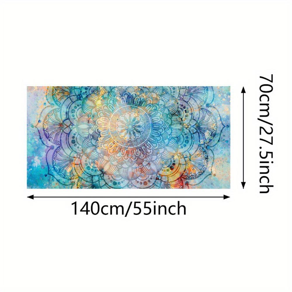 Women's Quick-Dry Absorbent Swim Towel, Rectangular Colorful Floral Beach & Pool Bath Towel