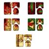 3Pcs Christmas Toilet Seat Cover Decoration Suitable for Public Restrooms